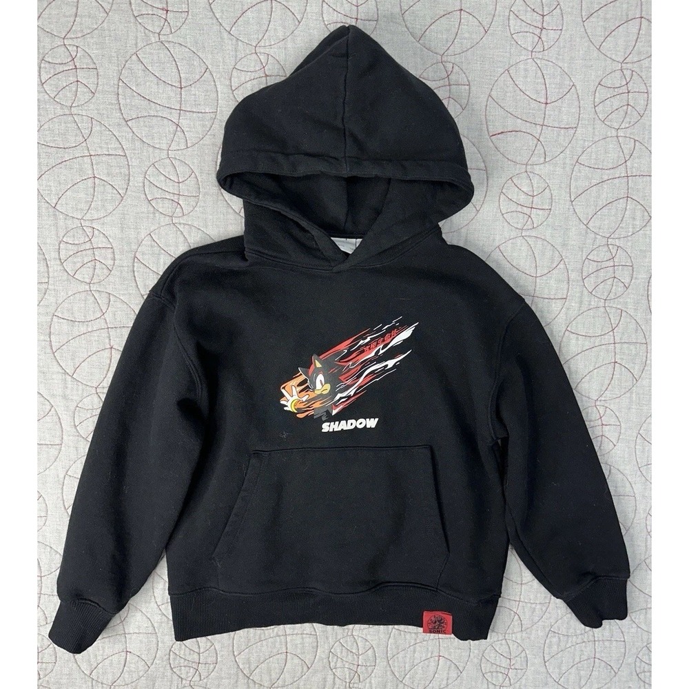 Zara Sonic The Hedgehog Shadow Hoodie Black Graphic / Boys 9/10